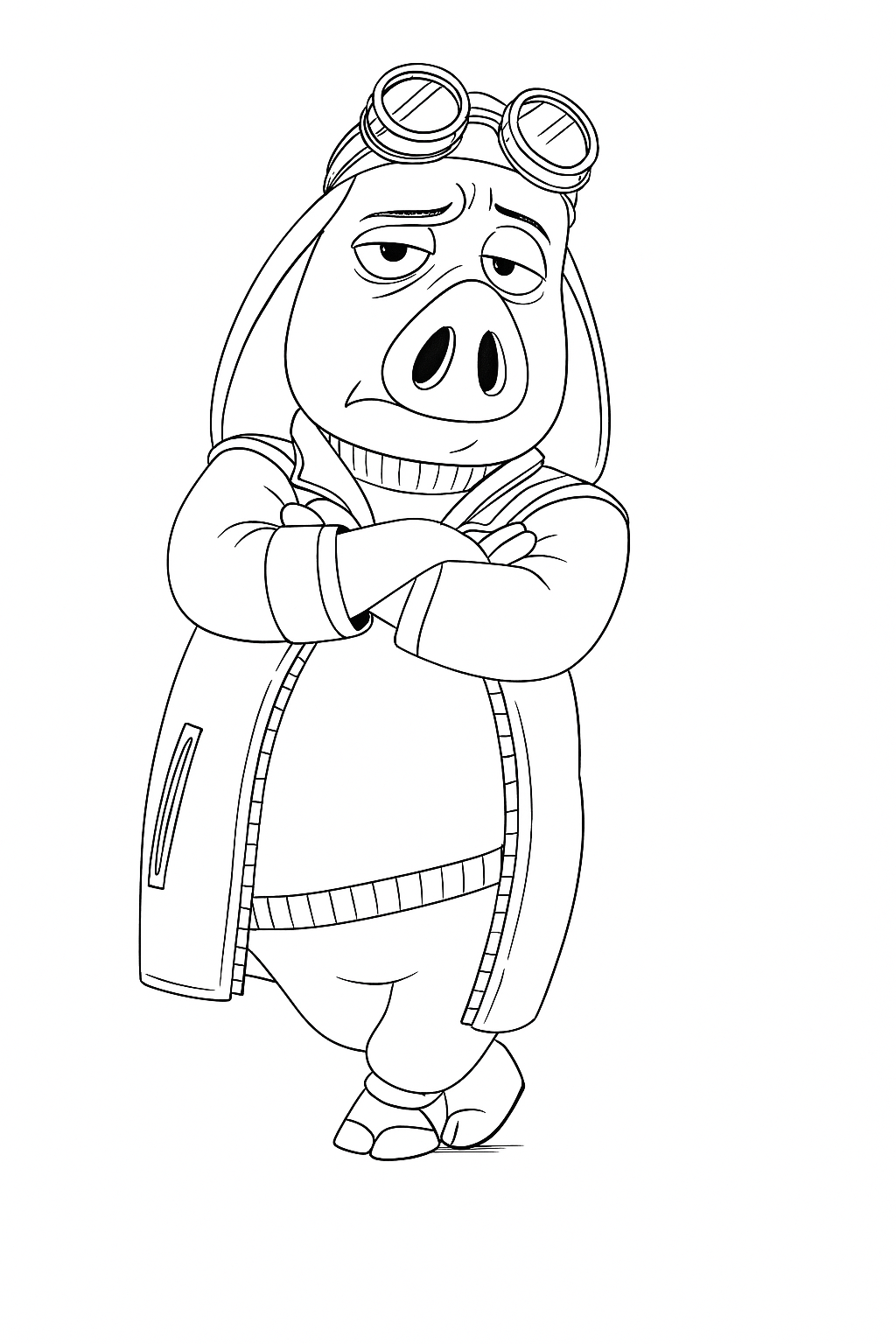 Vytiskněte si omalovánku Agent čuník omalovánka - krásný obrázek pro děti k vybarvení