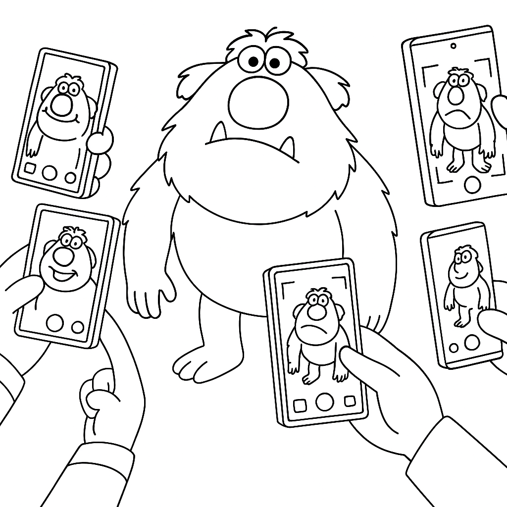 Domácí příšerky 2 Omalovánka Domácí příšerky 2 k vytisknutí zdarma pro děti - vybarvěte si krásný obrázek