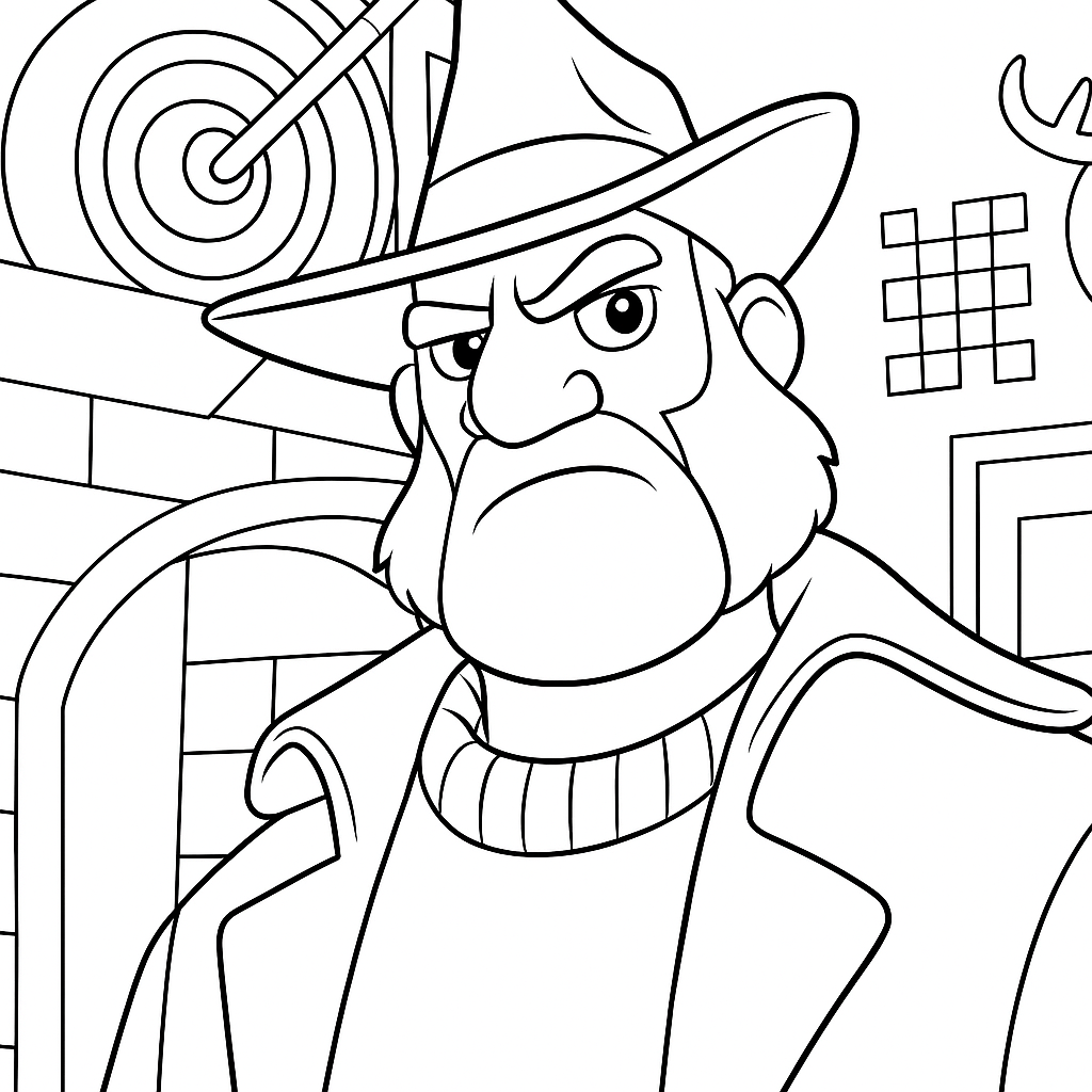 Dobrodružný obrázek k vybarvení - dětská omalovánka k vytisknutí zdarma