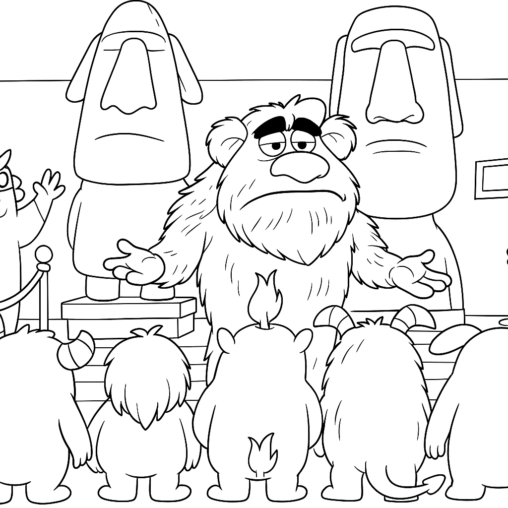 Omalovánka pro děti k vytisknutí - zábavný obrázek k vybarvení zdarma - ideální pro malé umělce