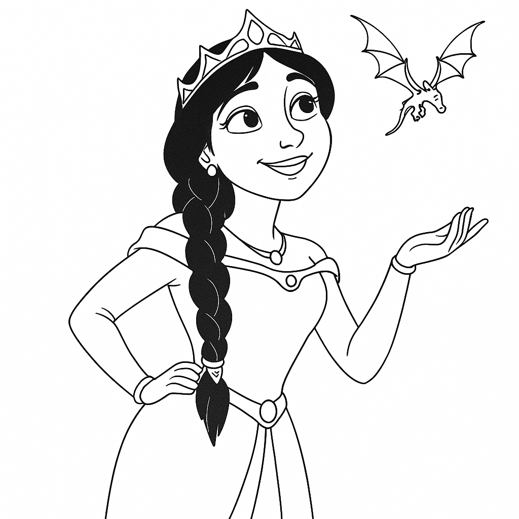 Omalovánka Já Rebelka k vytisknutí zdarma pro děti - vybarvěte si krásný obrázek