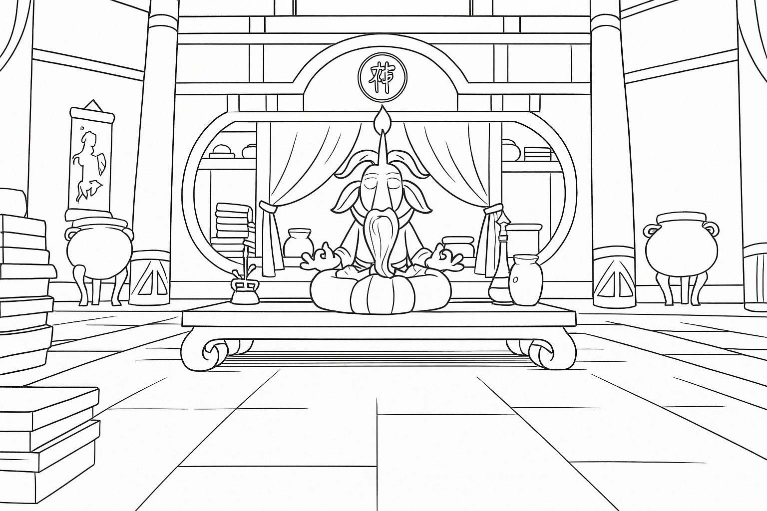 jako z divokych vajec meditace - omalovánka k vytisknutí a vybarvení pro děti zdarma