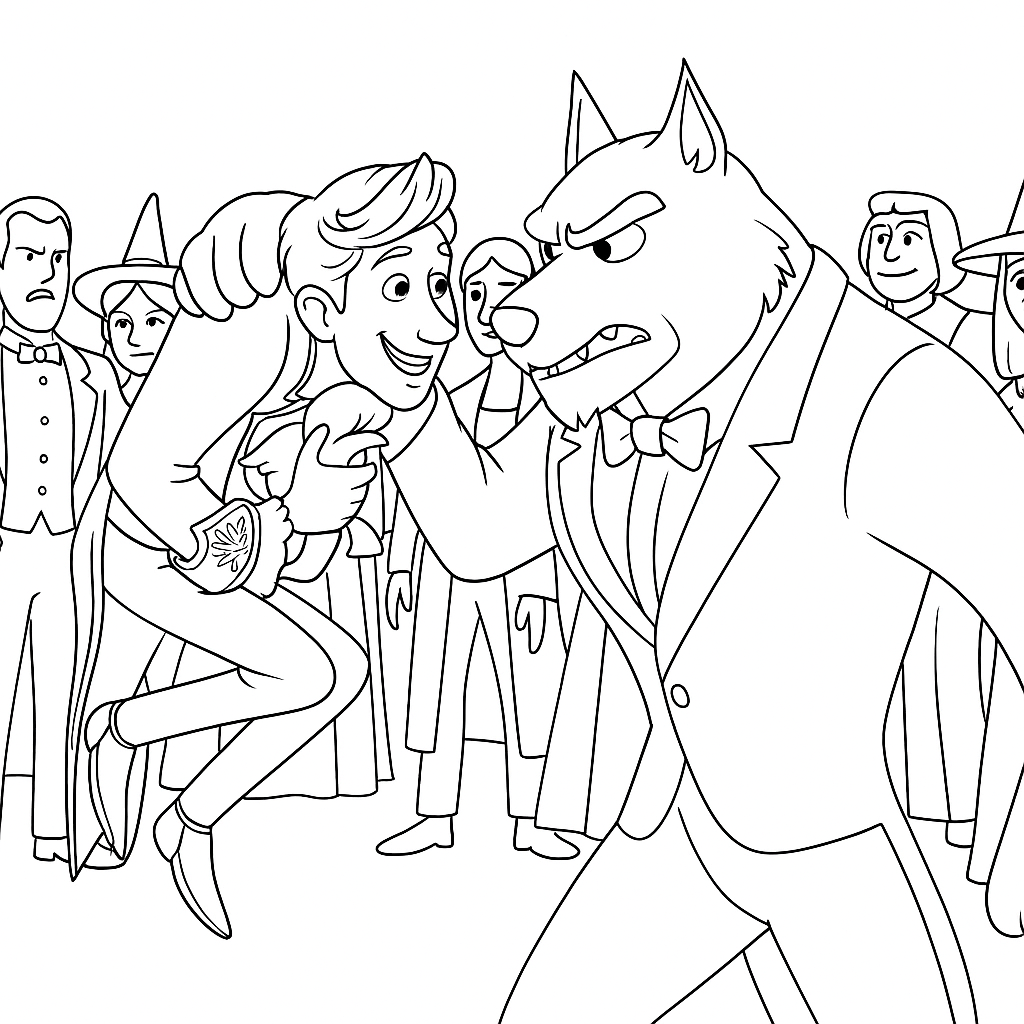 Jeníček a Mařenka: Strážci kouzel Omalovánka pro děti k vytisknutí - zábavný obrázek k vybarvení zdarma - ideální pro malé umělce