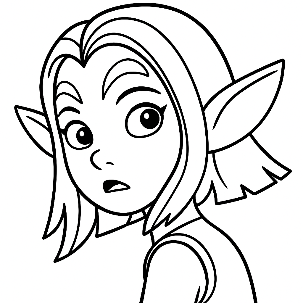 Omalovánka Legendy Alysie k vytisknutí zdarma pro děti - vybarvěte si krásný obrázek