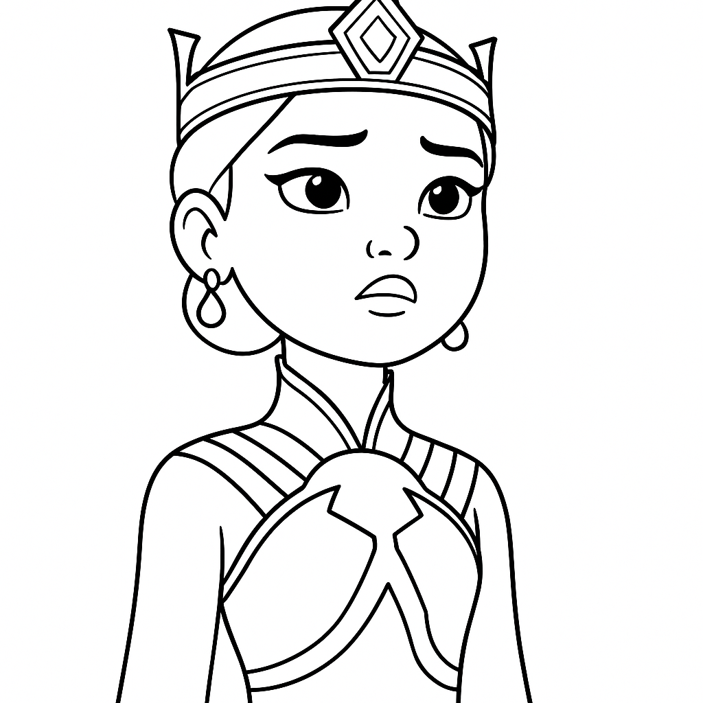 Legendy Alysie Omalovánka pro děti k vytisknutí - zábavný obrázek k vybarvení zdarma - ideální pro malé umělce