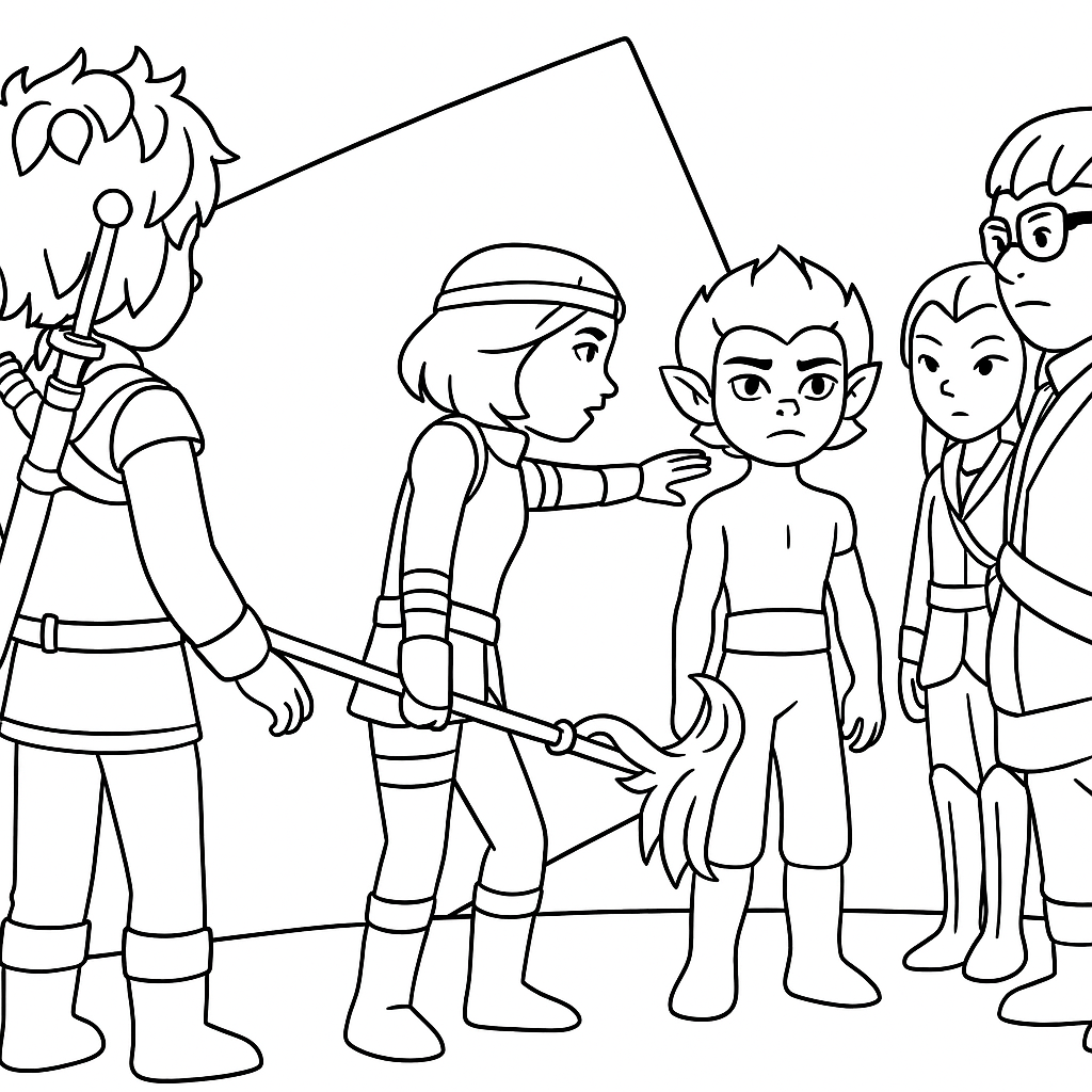 Legendy Alysie Vytiskněte si krásnou omalovánku - pohádkový obrázek pro děti k vybarvení