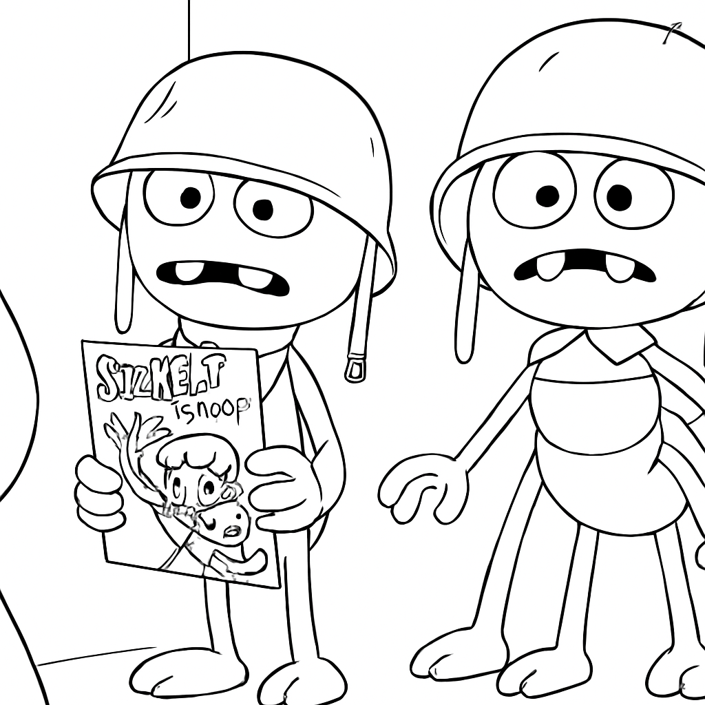 Omalovánka pro děti k vytisknutí - zábavný obrázek k vybarvení zdarma - ideální pro malé umělce