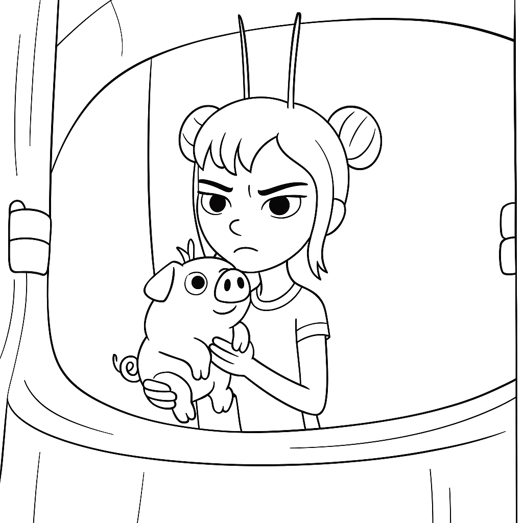 Omalovánka s pohádkovými postavami k vytisknutí pro děti zdarma - ideální pro malé umělce