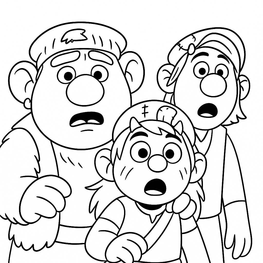 Dětská omalovánka Lumpík Špuntík - obrázek k vytisknutí a vybarvení zdarma