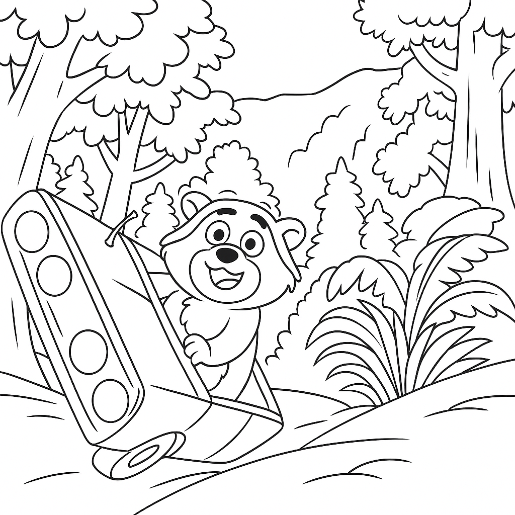 Mazlíčci v průšvihu Omalovánka Mazlíčci v průšvihu k vytisknutí zdarma pro děti - vybarvěte si krásný obrázek