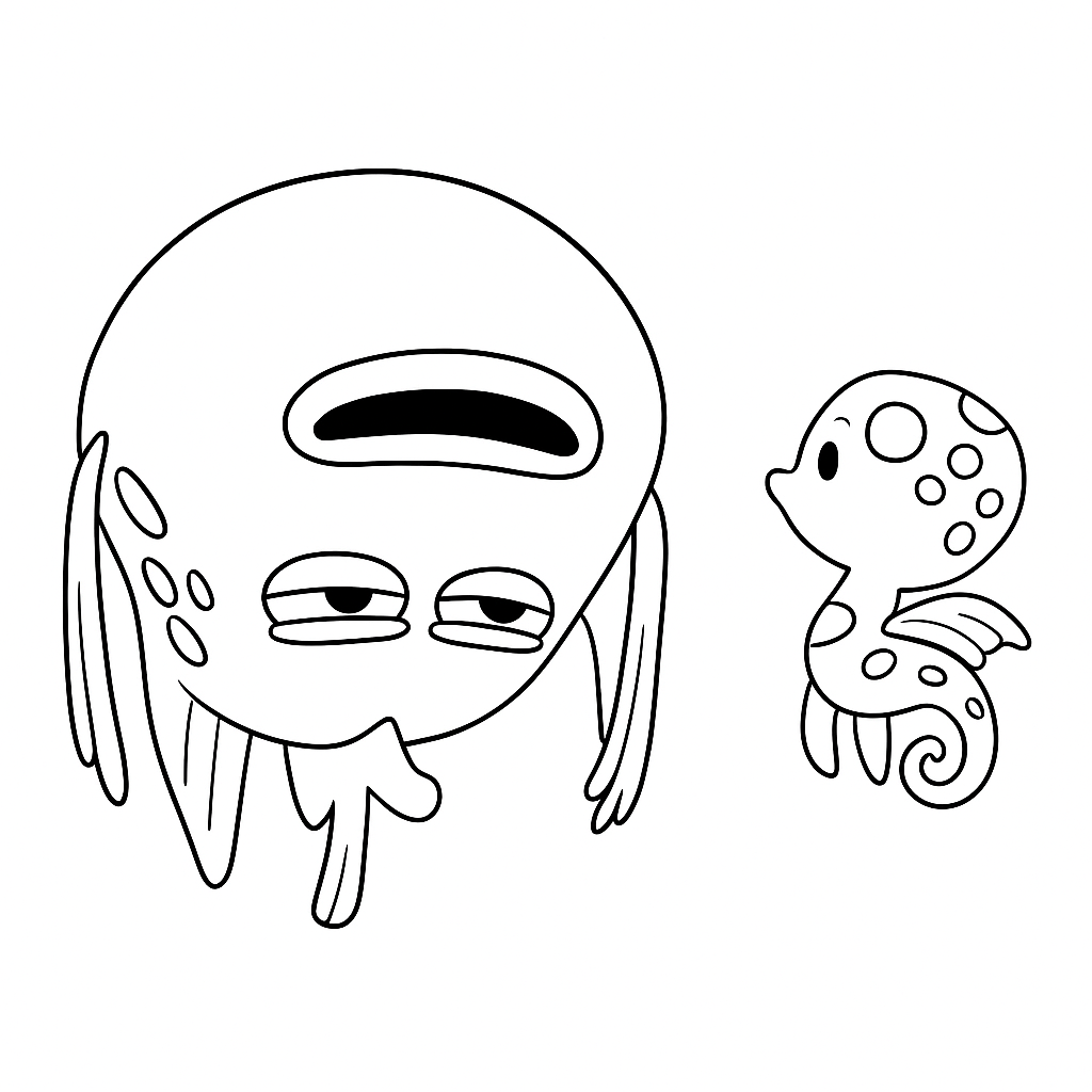 Dobrodružný obrázek k vybarvení - dětská omalovánka k vytisknutí zdarma