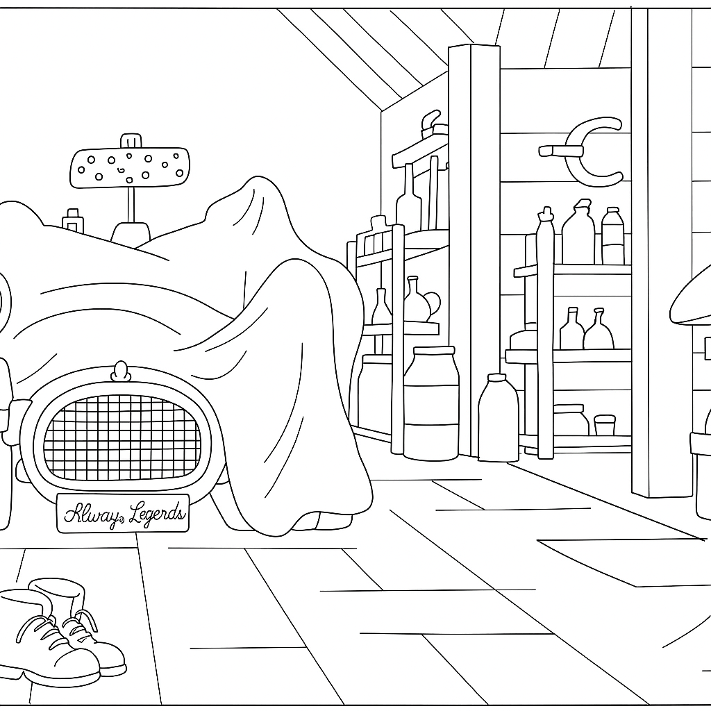 Omalovánka pro děti k vytisknutí - zábavný obrázek k vybarvení zdarma - ideální pro malé umělce