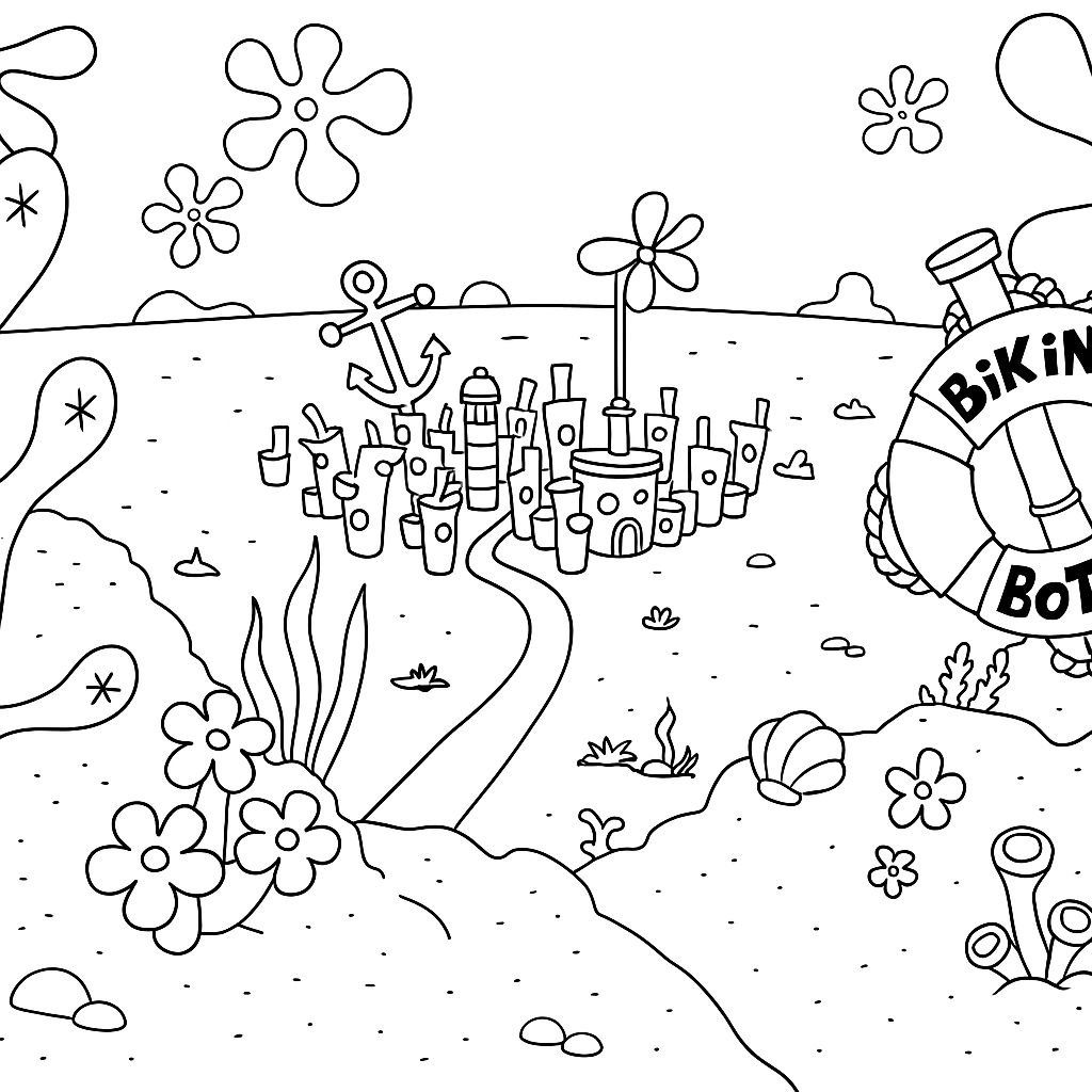 SpongeBob: Pirátské dobrodružství Omalovánka SpongeBob: Pirátské dobrodružství k vytisknutí zdarma pro děti - vybarvěte si krásný o...