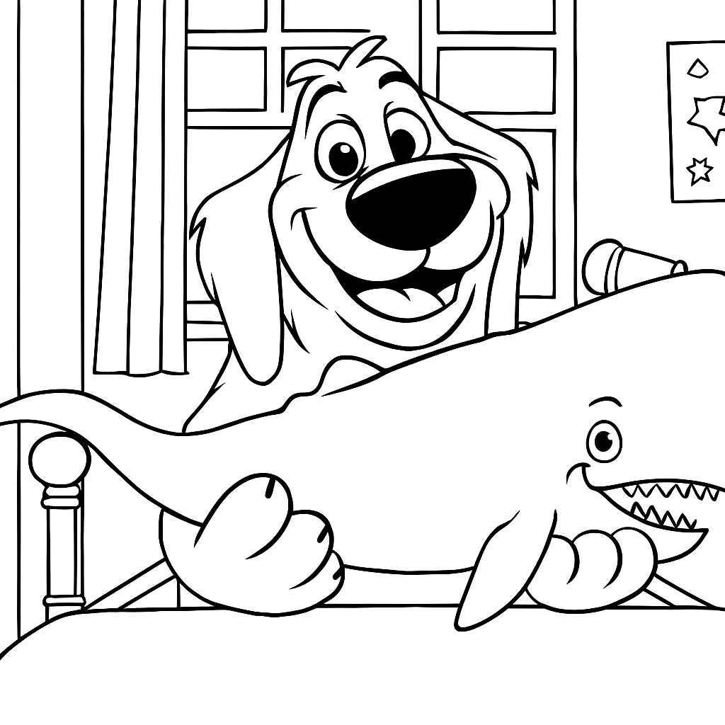 Superpes Karlík Omalovánka Superpes Karlík k vytisknutí zdarma pro děti - vybarvěte si krásný obrázek