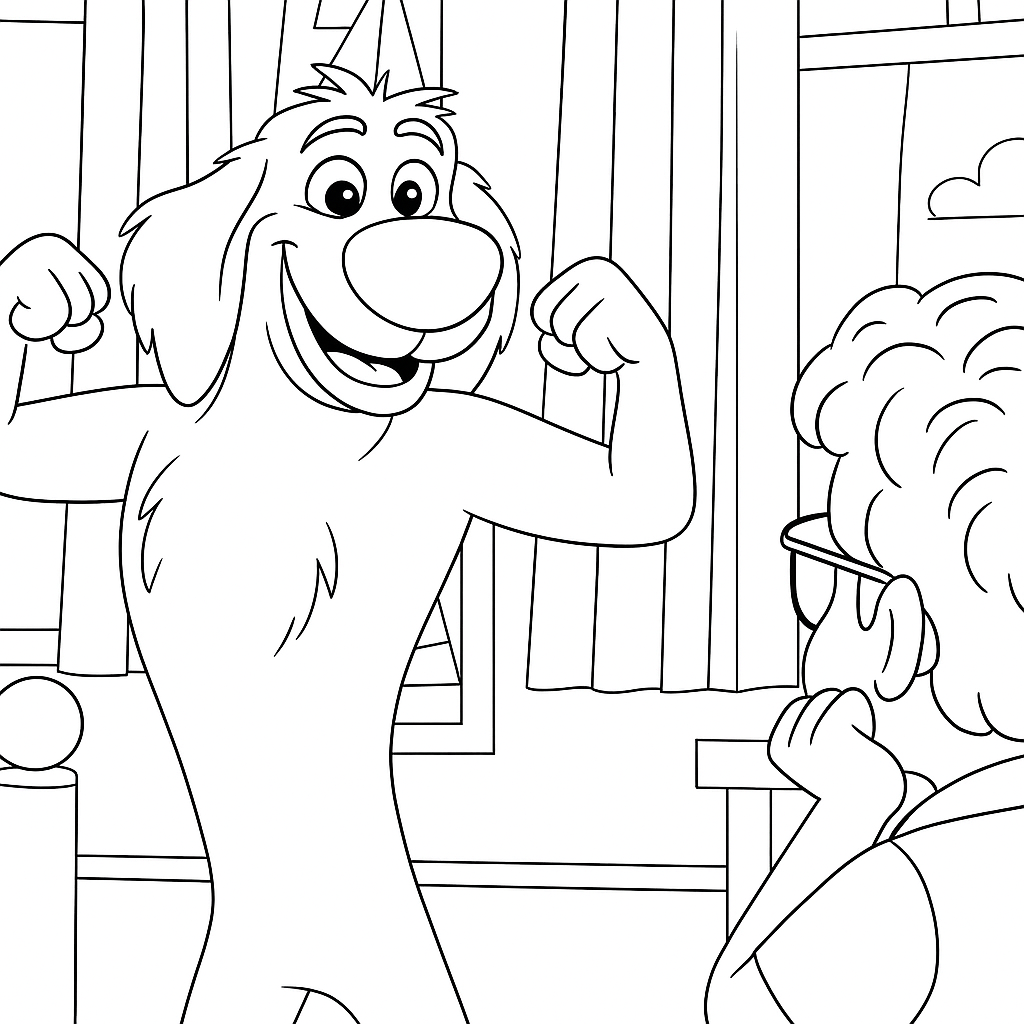 Omalovánka pro děti k vytisknutí - zábavný obrázek k vybarvení zdarma - ideální pro malé umělce