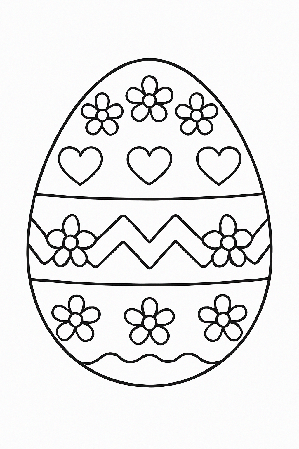 0malovanka kraslice - omalovánka k vytisknutí a vybarvení pro děti zdarma