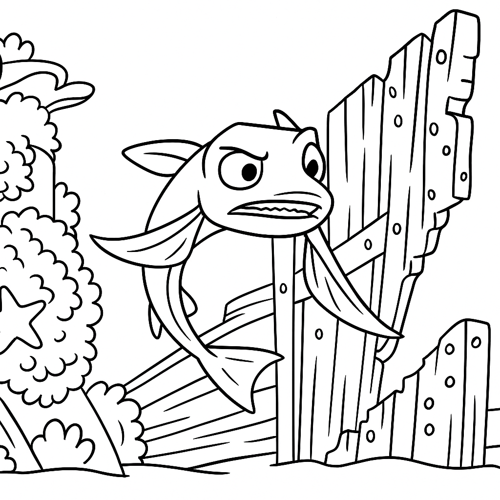 Omalovánka pro děti k vytisknutí - zábavný obrázek k vybarvení zdarma - ideální pro malé umělce