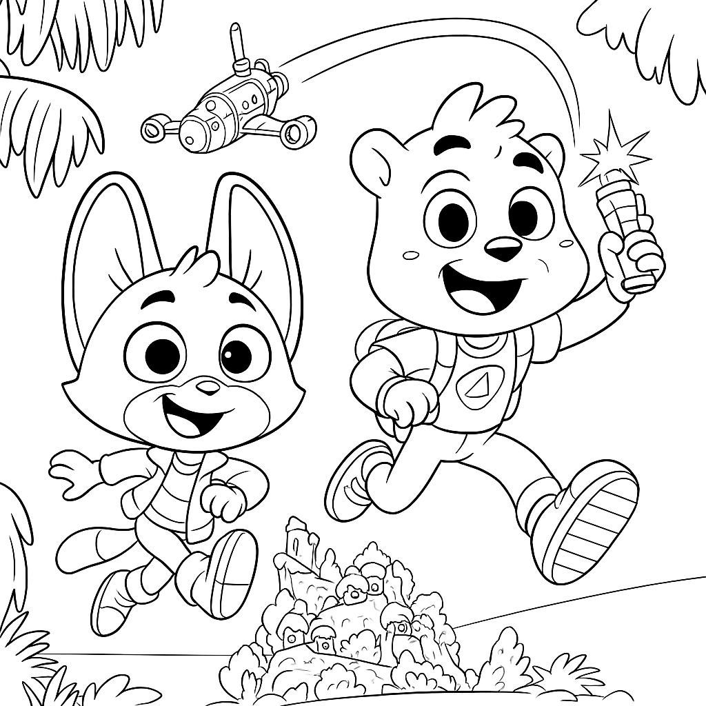 Omalovánka Zvířecí Případy omalovánka k vytisknutí zdarma pro děti - vybarvěte si krásný obrázek