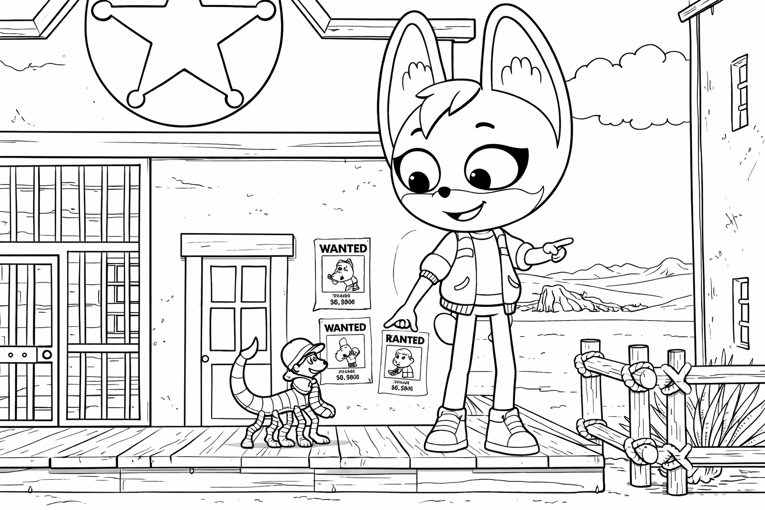 Vytiskněte si omalovánku Zvířecí případy Štíří žihadlo - krásný obrázek pro děti k vybarvení